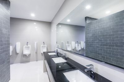 Smart bathroom with automated lighting